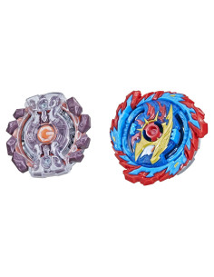 Paquete Doble Peonzas Beyblade Burst Hasbro Mirage Helios y Gaianon