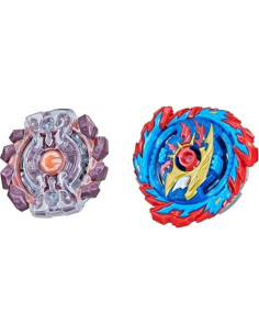 Paquete Doble Peonzas Beyblade Burst Hasbro Mirage Helios y Gaianon 2
