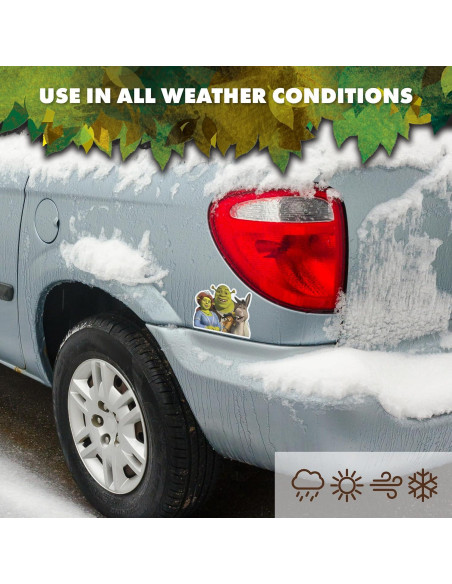 Calcomanías de Vinilo Shrek - Juego de 2 Resistentes al Agua