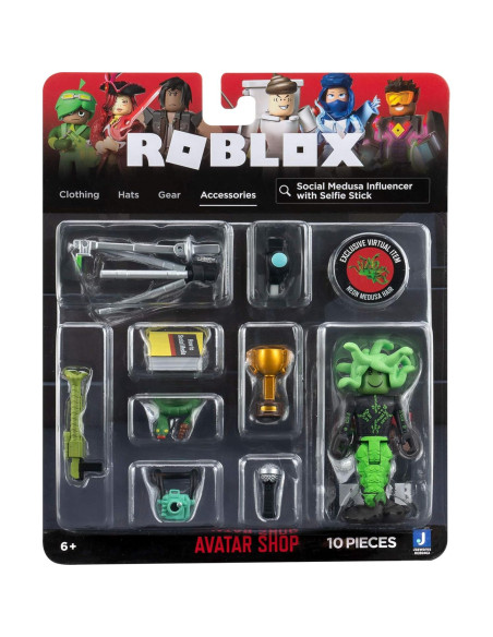 Figura de Acción Influencer Medusa Social Roblox con Accesorios