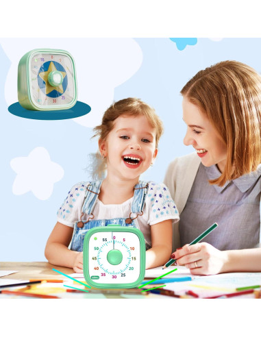 Temporizador Visual Acomingwin 60 Minutos Verde para Niños
