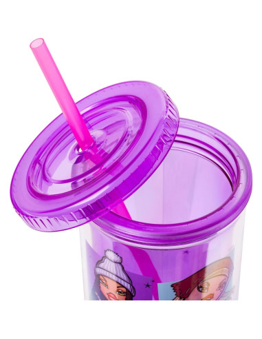 Taza Fría Alta Silver Buffalo Bratz Grid 591 ml con Cloe y amigas