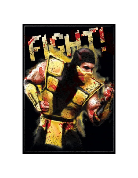 Imán Clásico Ata-Boy Mortal Kombat Scorpion 6.35x8.89 cm