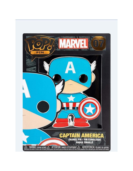 Pin Pop! Marvel Capitán América Funko 9.53 cm