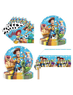 Kit de Fiesta Toy Story 41 Piezas - Platos, Servilletas y Mantel