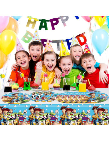 Kit de Fiesta Toy Story 41 Piezas - Platos, Servilletas y Mantel