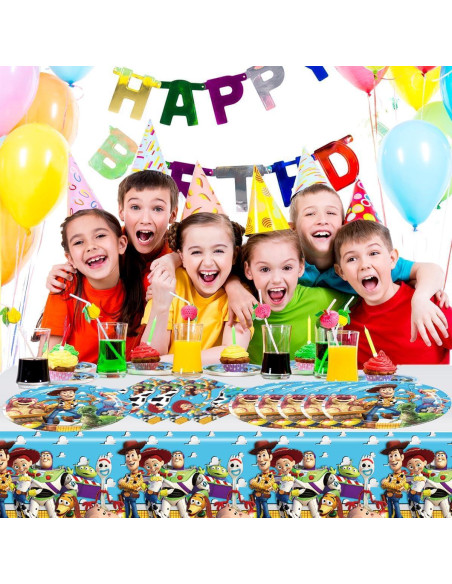 Kit de Fiesta Toy Story 41 Piezas - Platos, Servilletas y Mantel