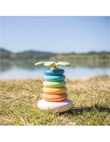 Anillos de Pirámide Verde Smoby - Juguete para 3 años+