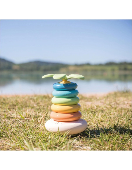 Anillos de Pirámide Verde Smoby - Juguete para 3 años+