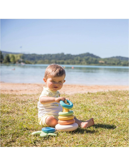 Anillos de Pirámide Verde Smoby - Juguete para 3 años+