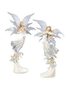 Conjunto de Figuras de Hadas Azul Celestial - Toque de Clase