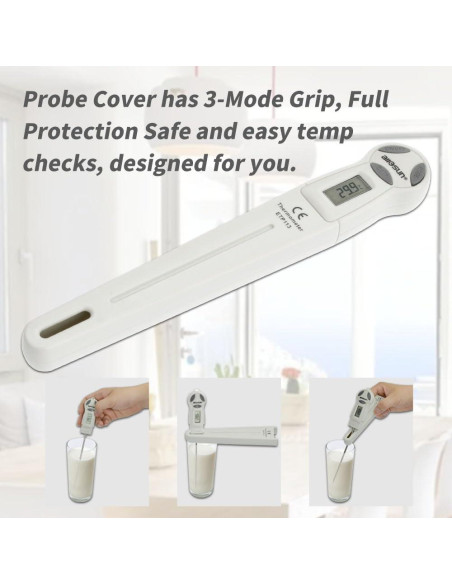 Termómetro Digital de Cocina Allsun ETP113 con Sonda de Acero Inoxidable