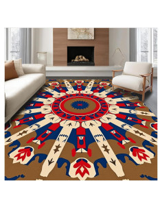 Alfombra de Área Design&I 1.22x1.83m Geométrica Antideslizante