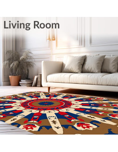 Alfombra de Área Design&I 1.22x1.83m Geométrica Antideslizante 2