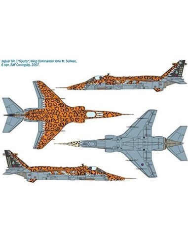 Modelo Avión Italeri Jaguar Gr.3 Gran Gato 1:72 Plástico