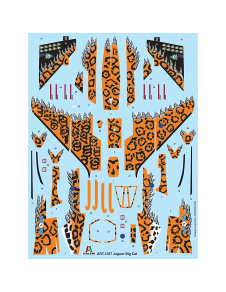 Modelo Avión Italeri Jaguar Gr.3 Gran Gato 1:72 Plástico