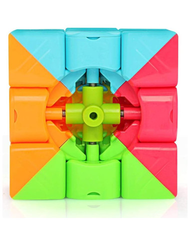 Cubo Rápido D-FantiX QY Toys Guerrero 3x3 con Bloques