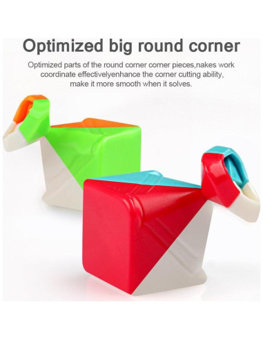 Cubo Rápido D-FantiX QY Toys Guerrero 3x3 con Bloques