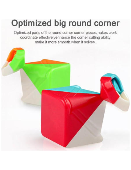 Cubo Rápido D-FantiX QY Toys Guerrero 3x3 con Bloques