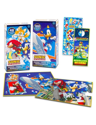 Rompecabezas Sonic the Hedgehog 2 Piezas 48 y 100 para Niños