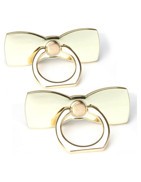 Soporte para Anillo de Teléfono Wansurs Oro 2 Pack Ajustable