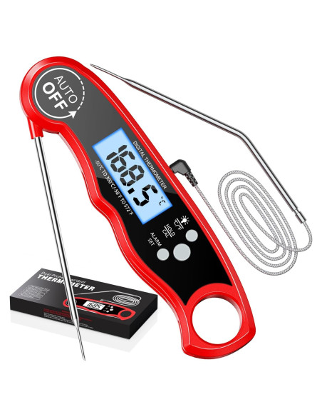 Termómetro Digital de Carne RIWUSI DT-68A con Doble Sonda