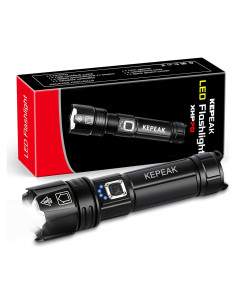 Linterna LED Recargable KEPEAK 1476, 20x Brillante, 5 Modos