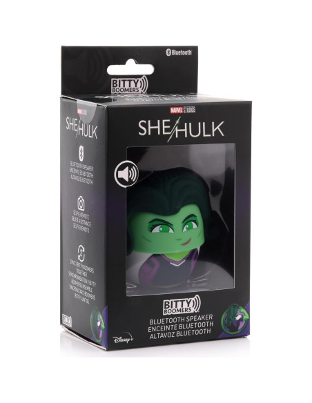 Altavoz Bluetooth Portátil Bitty Boomers She-Hulk 5cm