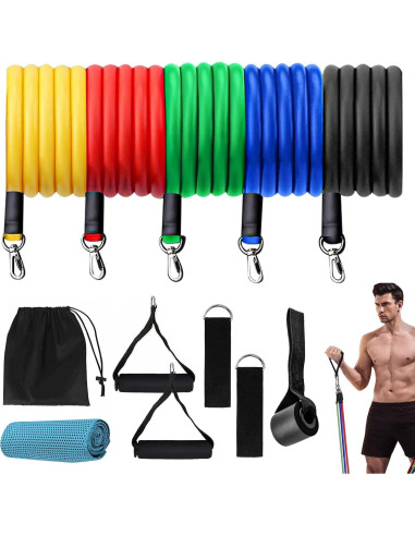 Juego de Bandas de Resistencia WOBEVB - 5 Niveles Ajustables