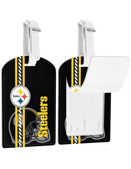 2 Etiquetas de Equipaje de Cuero Sintético AYYQHC Fútbol