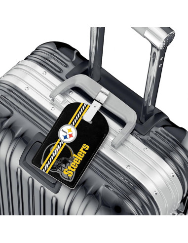 2 Etiquetas de Equipaje de Cuero Sintético AYYQHC Fútbol