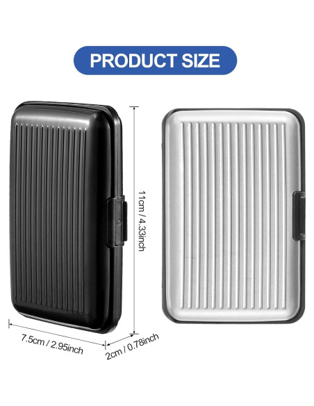 Soporte de Tarjeta de Crédito BBTO 2 Piezas con Bloqueo RFID