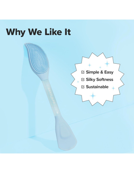 I DEW CARE Brocha de Silicona 2-en-1 para Cuidado Facial