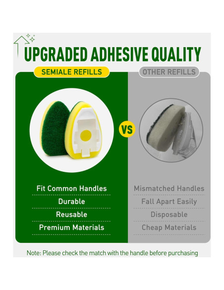 Recargas de Esponja Semiale para Varita de Lavado 3 Piezas