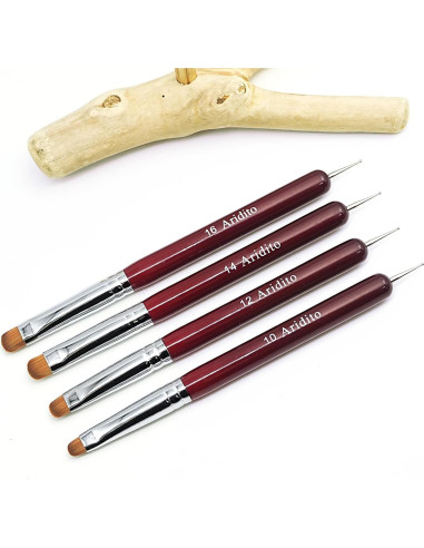 4 Pinceles de Limpieza y Bolígrafos de Puntos Aridito