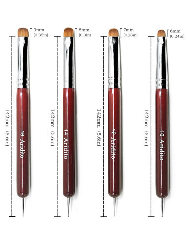 4 Pinceles de Limpieza y Bolígrafos de Puntos Aridito