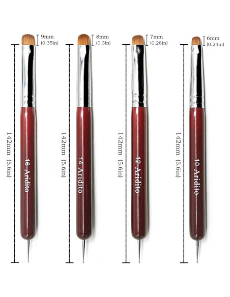 4 Pinceles de Limpieza y Bolígrafos de Puntos Aridito