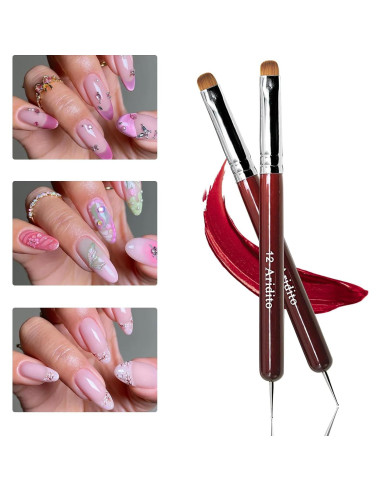 4 Pinceles de Limpieza y Bolígrafos de Puntos Aridito