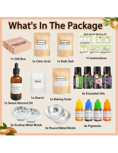 Kit de Fabricación de Bombas de Baño DIY Worhepp - 1 kg 2