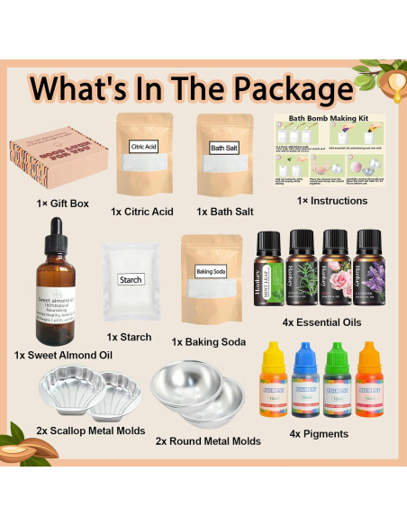 Kit de Fabricación de Bombas de Baño DIY Worhepp - 1 kg