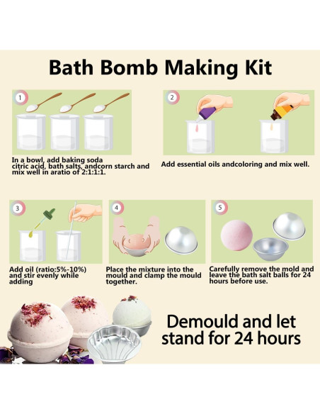 Kit de Fabricación de Bombas de Baño DIY Worhepp - 1 kg