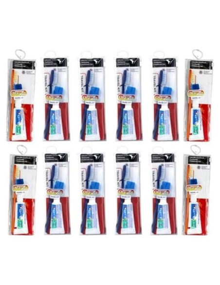 Kit de Viaje de Cuidado Oral Ora-Zen - 12 Paquetes