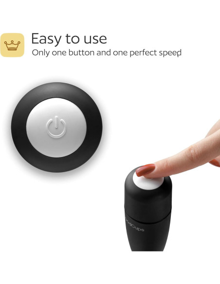 Espumador de Leche GoodCups Negro - Batidor Eléctrico Portátil