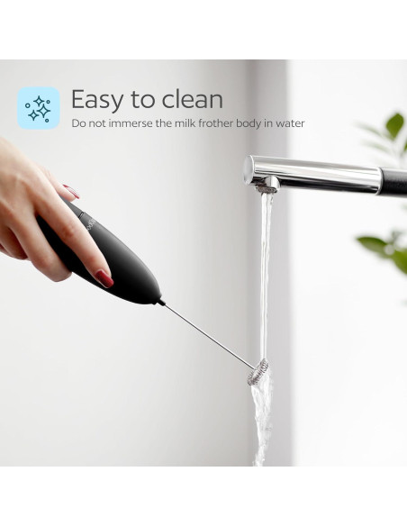Espumador de Leche GoodCups Negro - Batidor Eléctrico Portátil