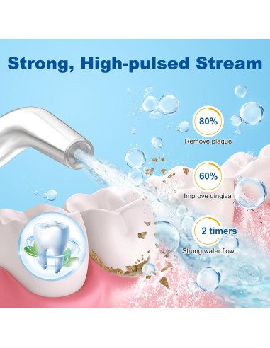 Irrigador Dental Inalámbrico BFT HF-P12 300ML 5 Modos IPX7