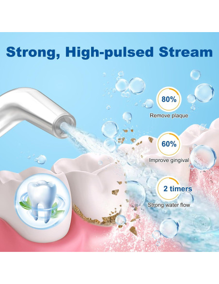 Irrigador Dental Inalámbrico BFT HF-P12 300ML 5 Modos IPX7