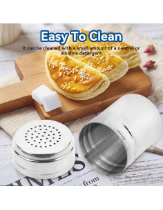 Tamiz de Azúcar en Polvo Beufee de Acero Inoxidable - Set de 2 2