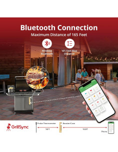 Termómetro de Carne Digital Grill Sync Inalámbrico Bluetooth 2