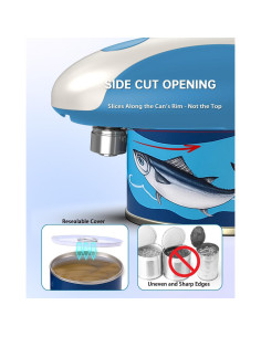 Abrelatas Eléctrico CIRCLE JOY KGQ-5A-BL Azul Automático 2