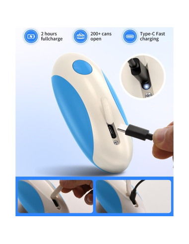 Abrelatas Eléctrico CIRCLE JOY KGQ-5A-BL Azul Automático